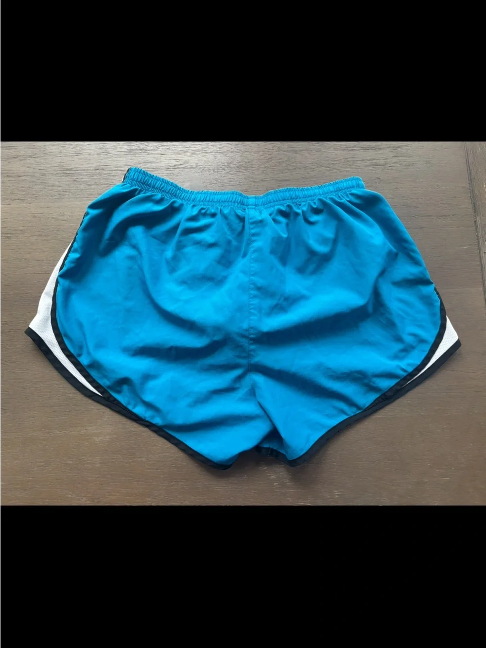 Nike Women's Turquoise Athletic Shorts with White Panels